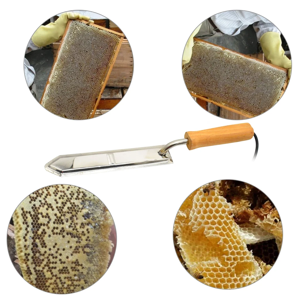 

Инструмент для резки меда, двустороннее лезвие, автоматическая ручка, скребок из нержавеющей стали