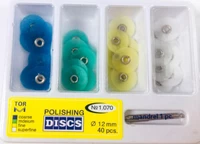 10boxes dental polishing disc metal bush universal kit cormed mandrel wheel tor vm 1 2mm 40discs1mandrel