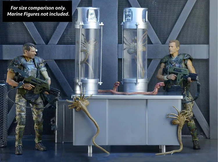 NECA Alien 2 Creature Pack Stasis Chanber светодиодный светильник 7 &quotПВХ фигурка Коллекционная