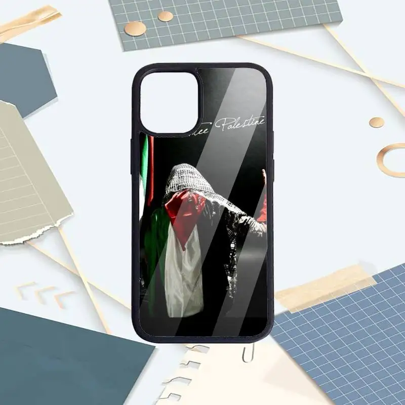 

Palestine Flag Logo pattern Phone Case PC for iPhone 11 12 pro XS MAX 8 7 6 6S Plus X 5S SE 2020 XR Luxury brand shell funda