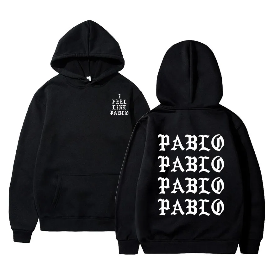 

Hoodie for men, urban style, Hip-Hop, I Feel Like Paul baplo Kanye West, 2021