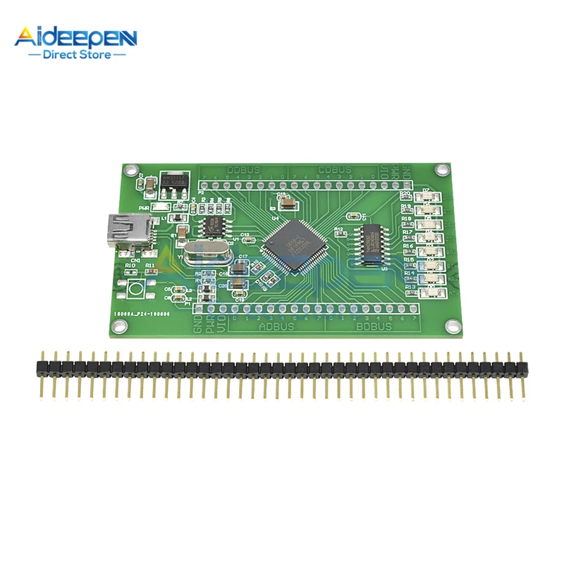 FT2232HL макетная доска для обучения FT2232H основная плата высокая скорость USB 2,0 к SPI двойной последовательный порт Программирование не требуется