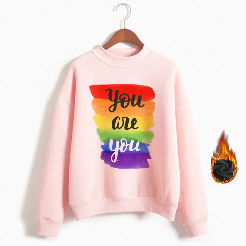 Женские толстовки с надписью Pride ЛГБТ Love Win женские в стиле Харадзюку Is одежда для
