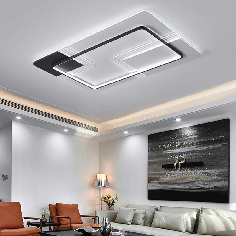 

Modern Led Round Square Iron Ceiling Lights For living Room Bedroom Study Room Ceiling Lamp Home Indoor Lighting Decorate Lamps
