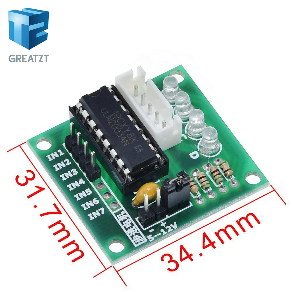 1 партия 28BYJ-48-5V 4 фазы Шаговые двигатели+ Драйвер платы ULN2003 для Arduino 1 х шаговый двигатель+ 1x ULN2003 драйвер доска