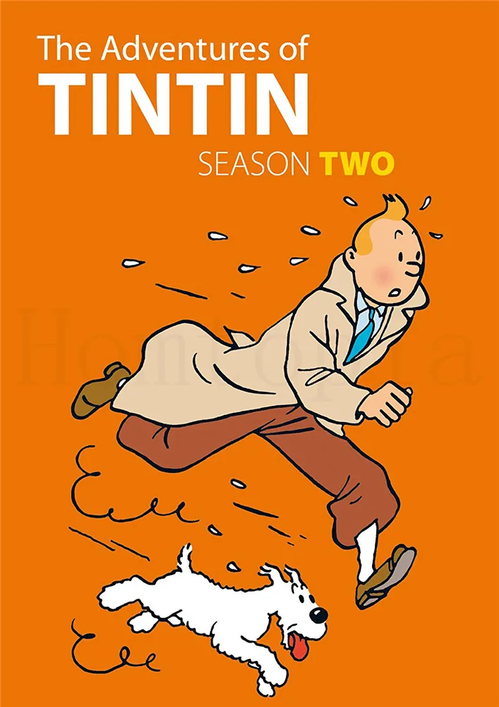 Плакаты «Приключения Тинтина» с мультяшными принтами, домашняя отделка спальни бара