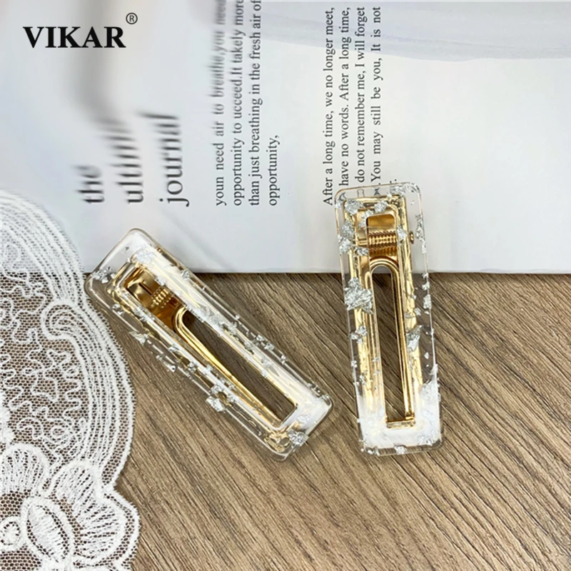 VIKAR 2020 женские модные акриловые заколки из сплава для волос девочек повязки на