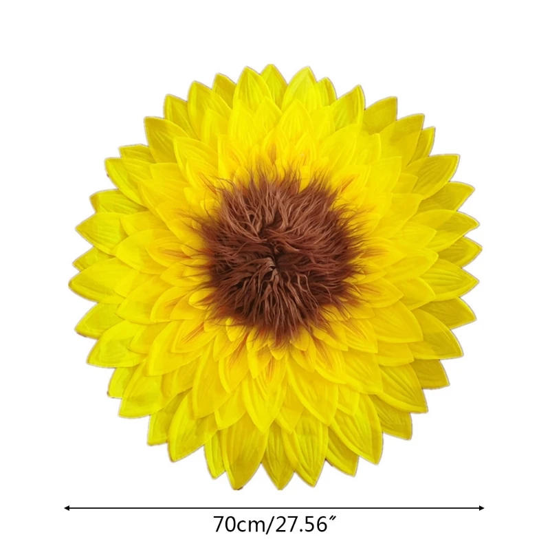 

Baby Sunflower Shaped Posing Blanket Newborn Infant Big Petal Photography Props
