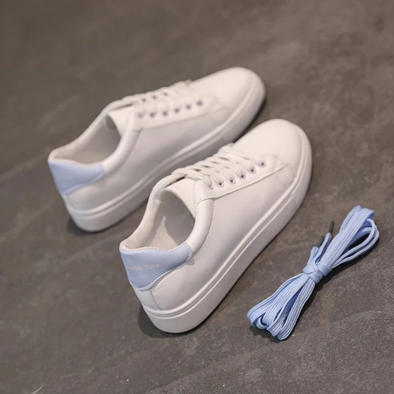Повседневная обувь Сезон весна Кружевные белые женские туфли на плоской подошве