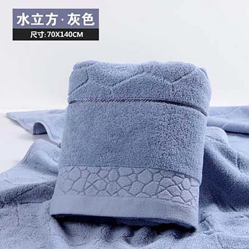 grey 140x70 см банное полотенце s Хлопковое полотенце 6 цветов Доступно хлопковое волокно натуральное экологически чистое вышитое банное полотенце - Цвет: grey