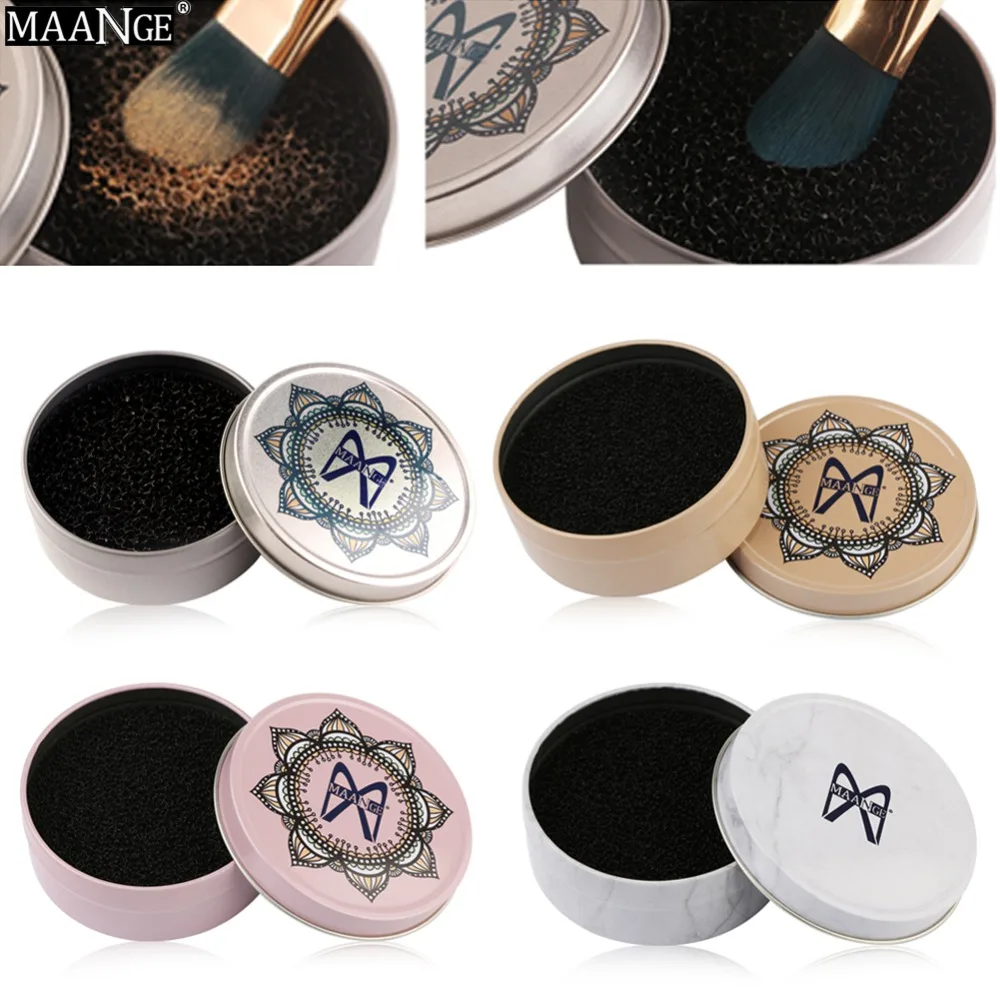 MAANGE 1 шт. Кисть для макияжа очищающая губку средство снятия пудры моющая Чистка