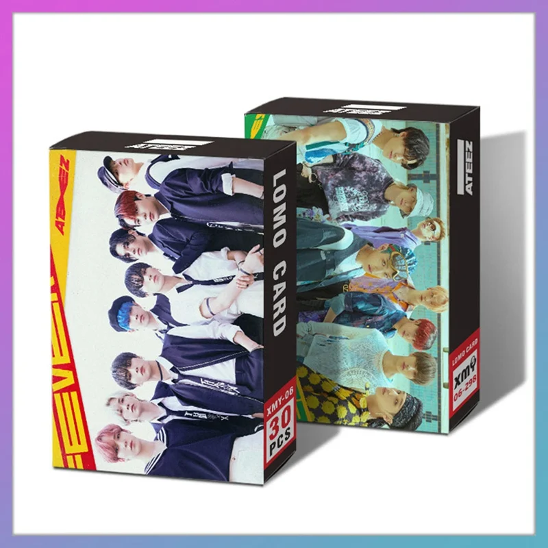 30 шт./компл. Kpop ATEEZ NCT DREAM IU два раза красный бархат LOMO карта хорошее качество альбом