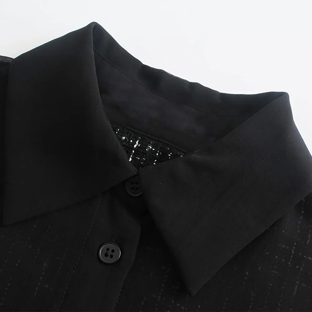 Женские рубашки блузки топ с длинным рукавом 2022 мода воротником на пуговицах