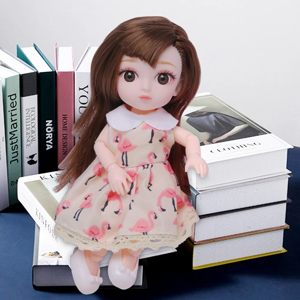 

16cm Pretend Play Doll Toy DIY Princess Model Cute Ornaments for Girls Creative Trend Play Gift Doll Ornament Birthday Present