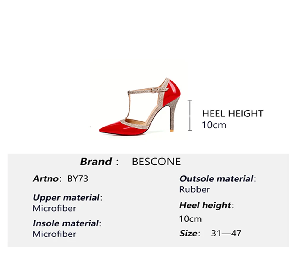 

BESCONE Stylish Sandals Women Elegant Buckle Mixed Colors Thin Heel Sexy Pointed Toe Sandals Super High Heel Ladies Shoes BM73
