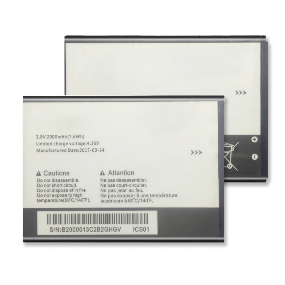 Аккумулятор для сотового телефона Alcatel One Touch Pop Icon A564C / Firce 2 7040 7040N 7040T TLI020F2 2000