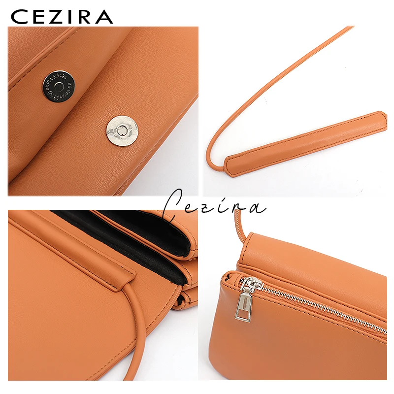 Женская сумка-Кроссбоди из искусственной кожи CEZIRA однотонная маленькая сумочка