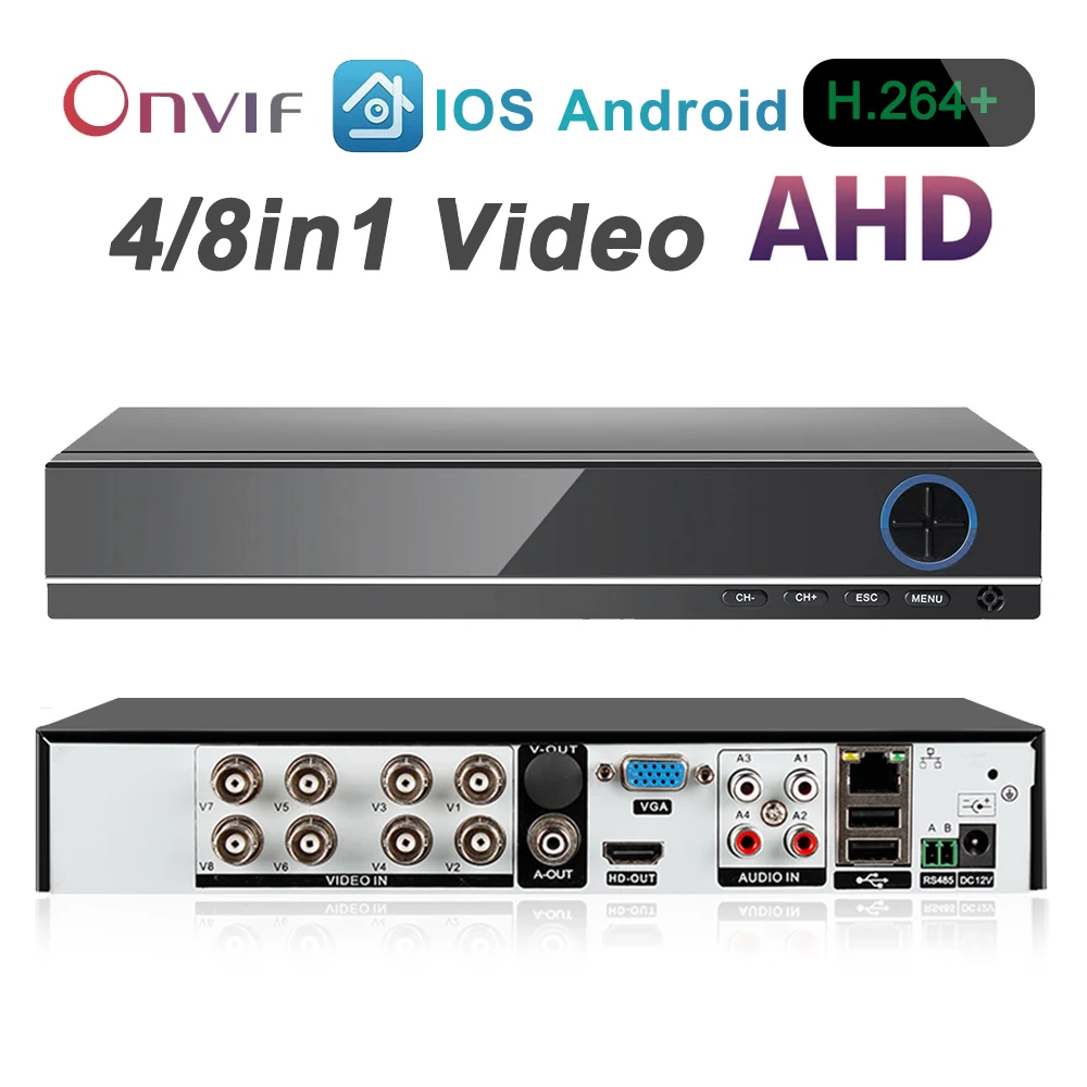 Камера видеонаблюдения 5 в 1 AHD CVI CVRS IPC 4CD 8 каналов 1080P IP аналоговая камера Survelliance