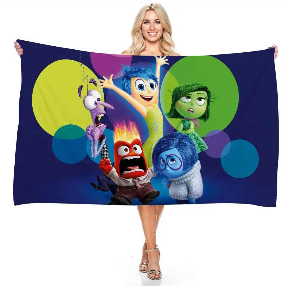 

Indecor Joy Inside Anger Out быстросохнущее пляжное полотенце из микрофибры, Мочалка для лица, плавательное Полотенце Для Серфинга, банное полотенце s