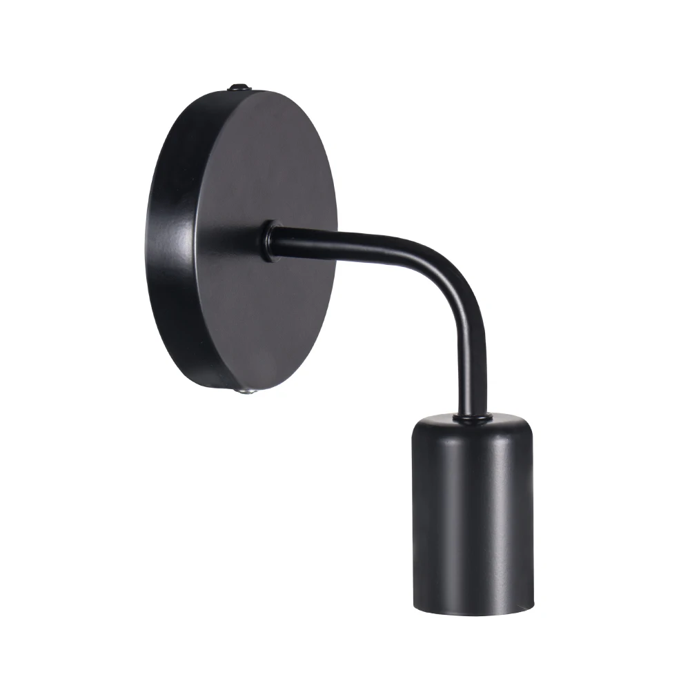 

Tcosqy industrial minimalist wall lamp E27110V220V for wine cellar restaurant factory lighting wrought iron wood black and white