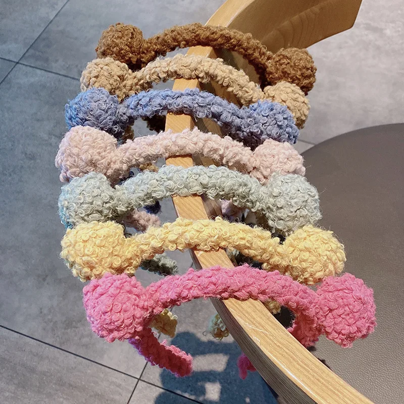 Женские плюшевые ободки для волос Ruoshui милая повязка на голову с изображением