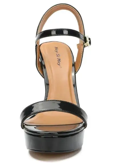 

Fashion Straps Women's Sandals Summer Shoes Black Red Sexy 13CM Extreme High Heels Sandals Women's Party Wedding Shoes