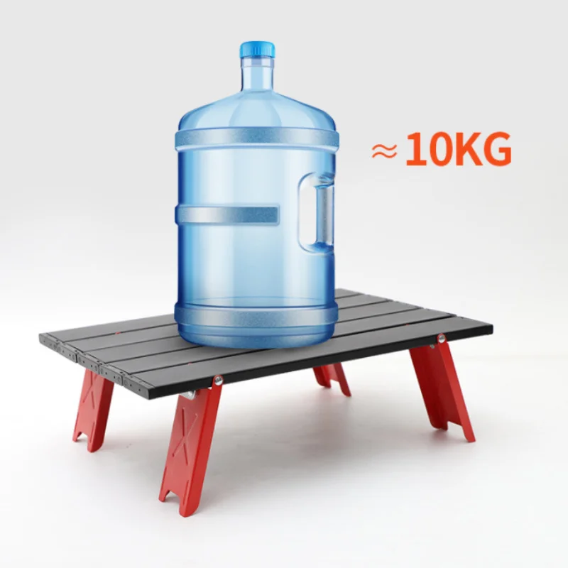 Portable Outdoor Folding Table Furniture Picnic Barbecue Camping Tableware Collapsible Computer Desk Aluminum Household Bed | Спорт и