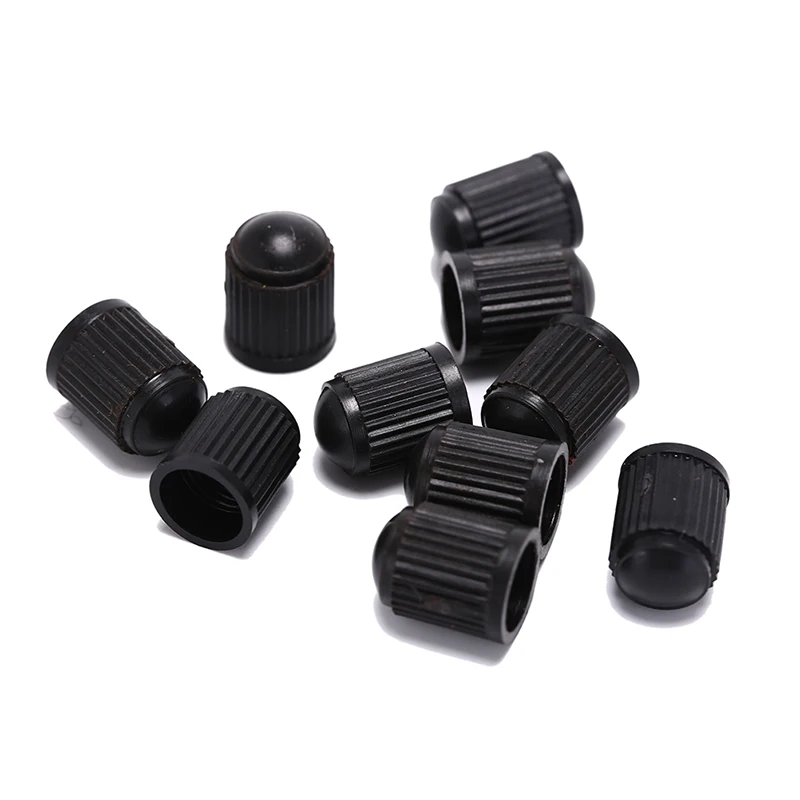 

50Pcs/lot Motorcycle Auto Wheel Dust Cover Lid Black Plastic Truck Car Tire Air Wheel Valve Stem Cap Tyre Valve Stem Caps