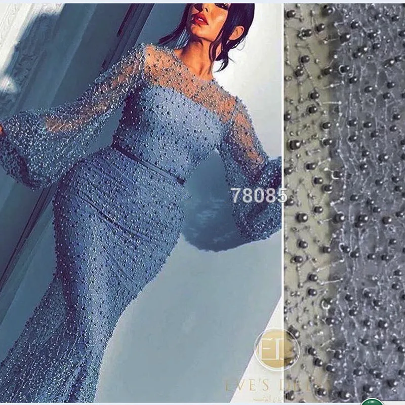 Длинные вечерние платья кружевное платье-Русалка с длинным рукавом и