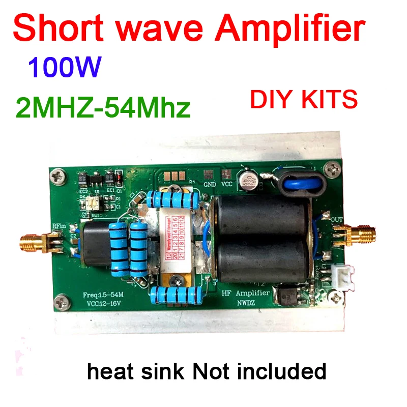 ДУКБ 100W SSB Линейный Усилитель Мощности HF MINIPA DIY KITS 1,8-54 МГц для YAESU FT-817 KX3 CW AM FM HAM радио