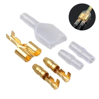 70sets 3 9bullet terminal car electrical wire connector diameter male female double bullet wire connector terminals