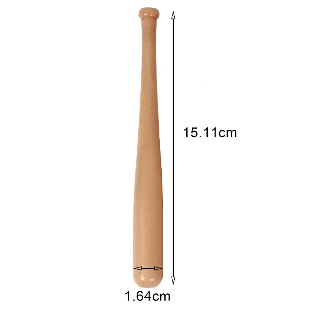 

1Set Mini Baseball Bat Display Stand Smooth Edge Storage Rubberwood Baseball Bats Display Holder Set Ball Storage Base Support