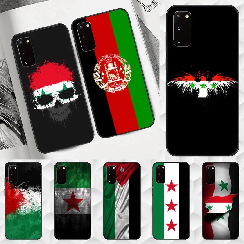 

Flag of Syria Phone Case for Samsung A10 A10S A20S A51 A52 A70 A72 2018 soft cover shell