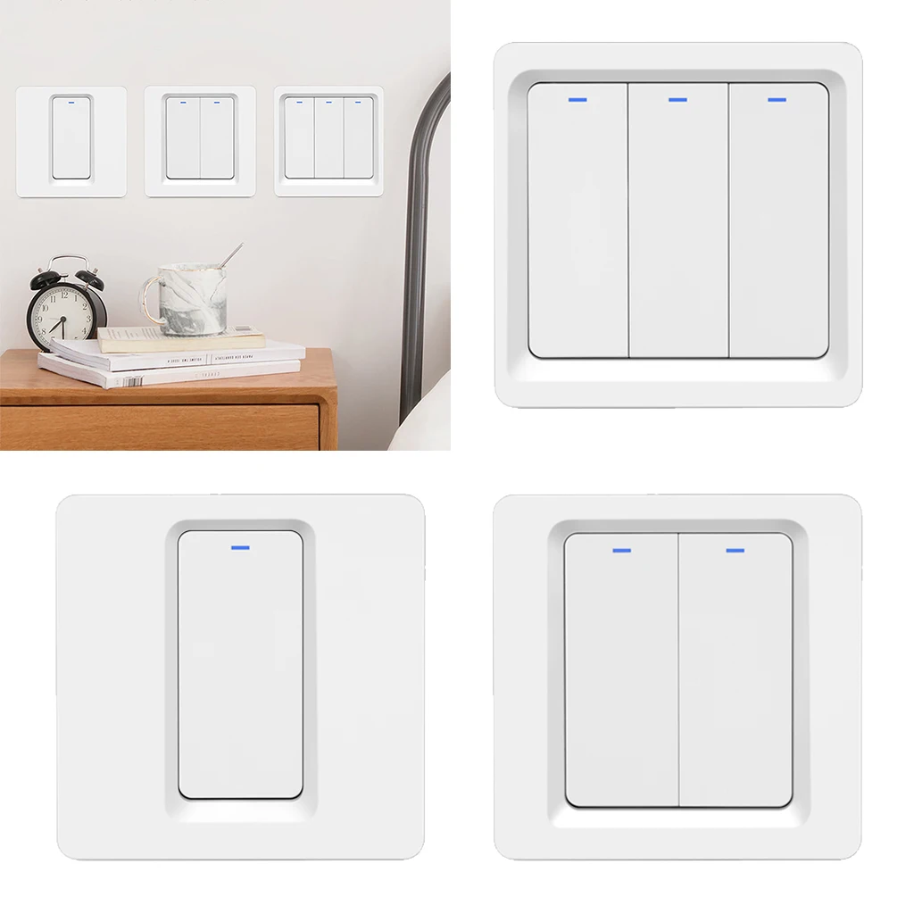 

WiFi Smart Switch Home Light Switch Push Button APP Remote Control