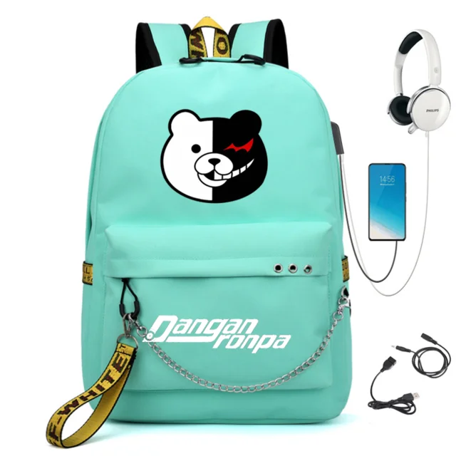 Популярный рюкзак Danganronpa школьный для книг водонепроницаемый ноутбука с