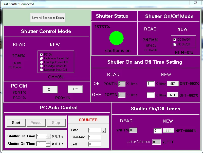 Высокоскоростной Электрический затвор оптический светильник блокировщик