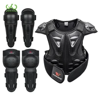wosawe kids motocross armor jacket body protection elbow knee guard ski snowboard protective gear bike bicycle motorcycle vest