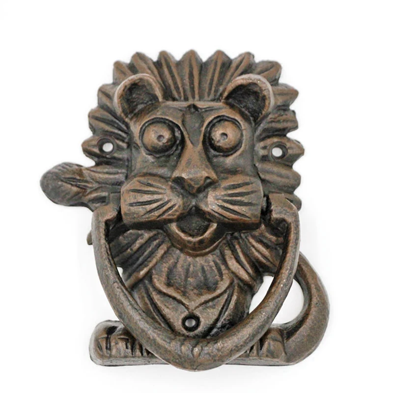

American Country Style Door Knocker Window Decoration Pendant Lion Owl Home Door Knock