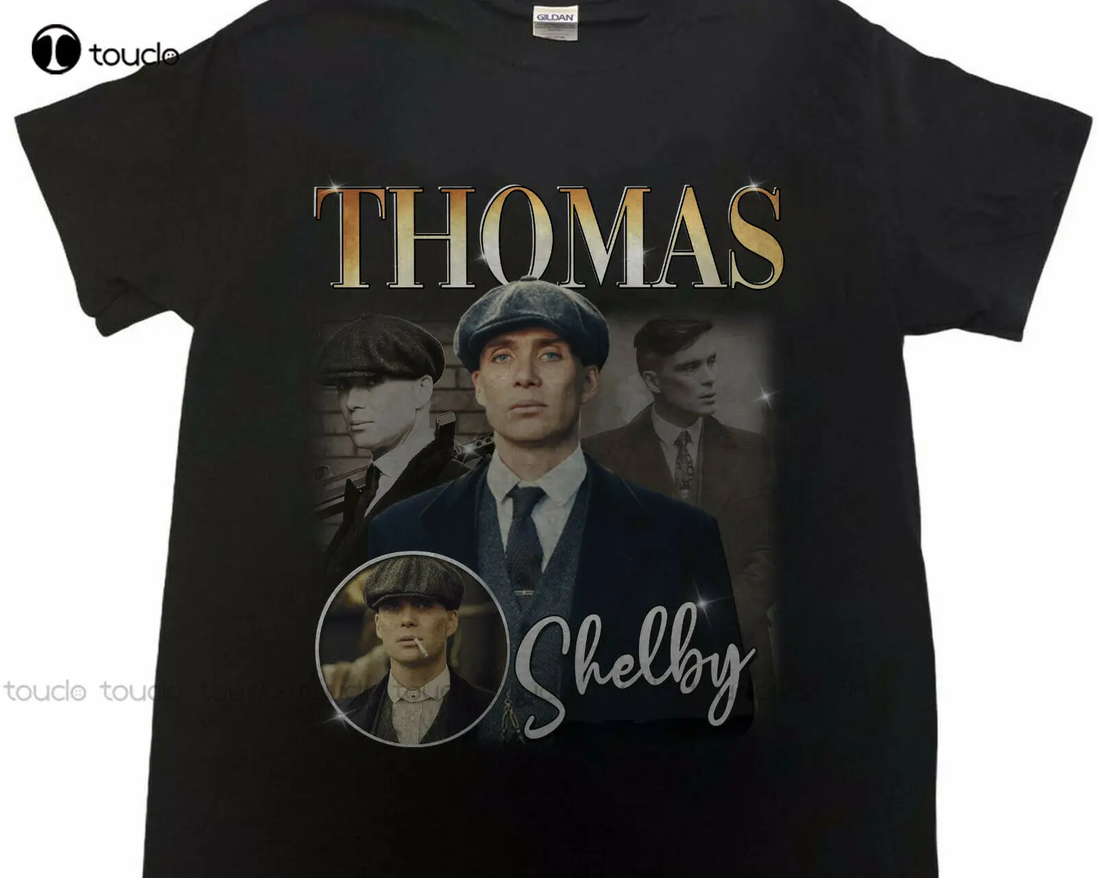 

Новая Винтажная хлопковая Футболка Q032615 Thomas Shelby Peaky Blinders Cillian Мерфи 90-х годов