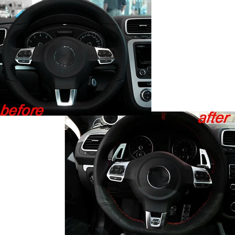 Car Steering Wheel Shift Paddles Extension For-VW Golf 6 Golf7 GTI GTE Jetta MK6 R20 R36 Passat Scirocco Golf5/R32 | Автомобили и