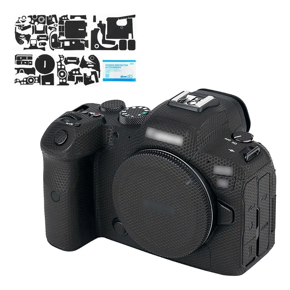 

Чехол-наклейка для корпуса камеры Canon EOS R6 с защитой от износа, Защитная пленка для защиты корпуса камеры от царапин, черная матрица