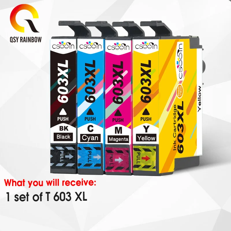 QSYRAINBOW для Epson T603XL T 603 Совместимость с бытовыми фотографиями | Компьютеры и офис