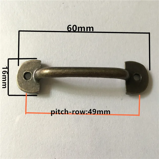6 шт цинковый сплав мини ручка ящика винтажный деревянный ящик шкаф для хранения