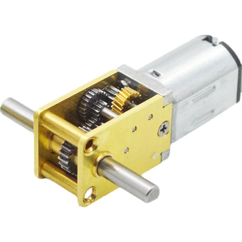 Двухосный 1218-N20 турборедукционный двигатель постоянного тока 3V6V12V