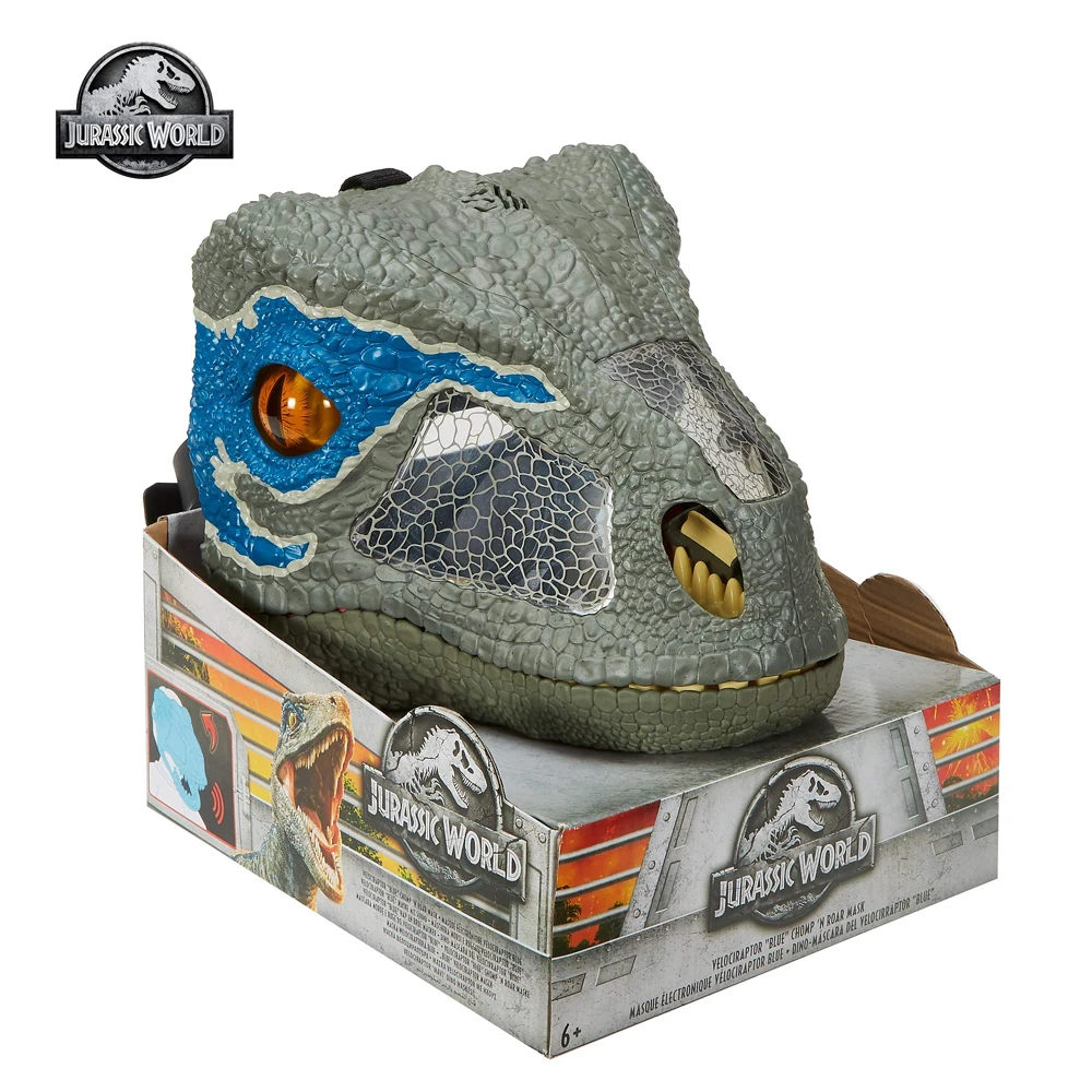Игрушка Мир Юрского периода Маска сделай сам со звуковым эффектом Синяя