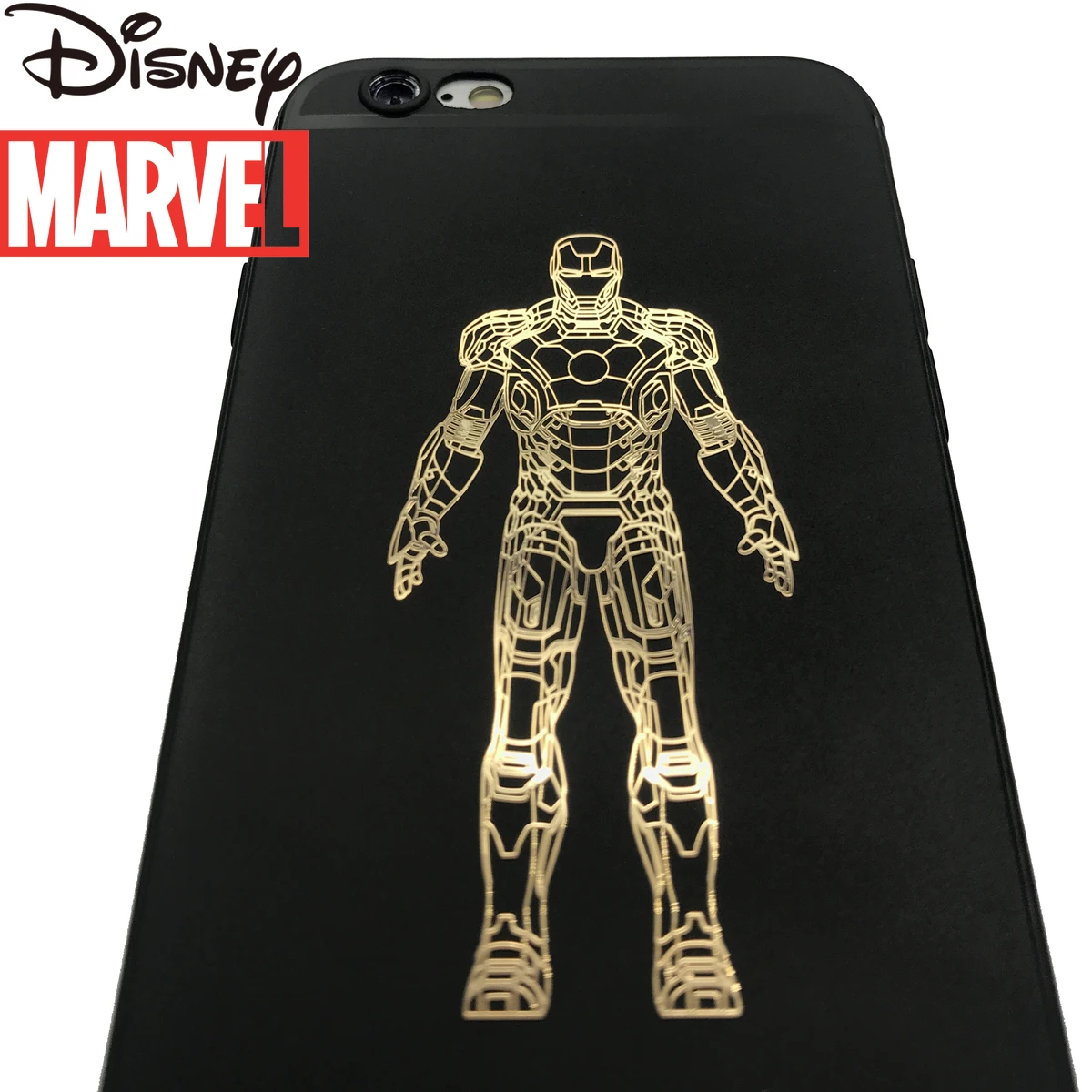 

Disney Marvel Avengers Anime Cartoon Sticker Iron Man Mobile Phone Sticker Ultra-thin Mobile Phone Shell Metal Sticker