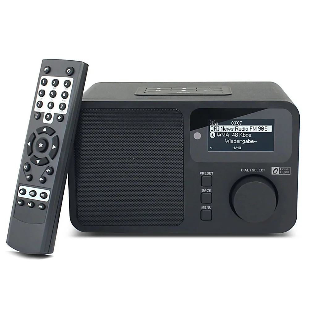 WI FI + UPnP радиоприемник Ocean Digital WR 233 210CB 232 Интернет WLAN мульти язык меню соединение