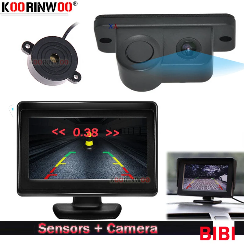 Умные датчики парковки Koorinwoo AHD для Sony CCD + камера Starlight с монитором зуммером 12 В