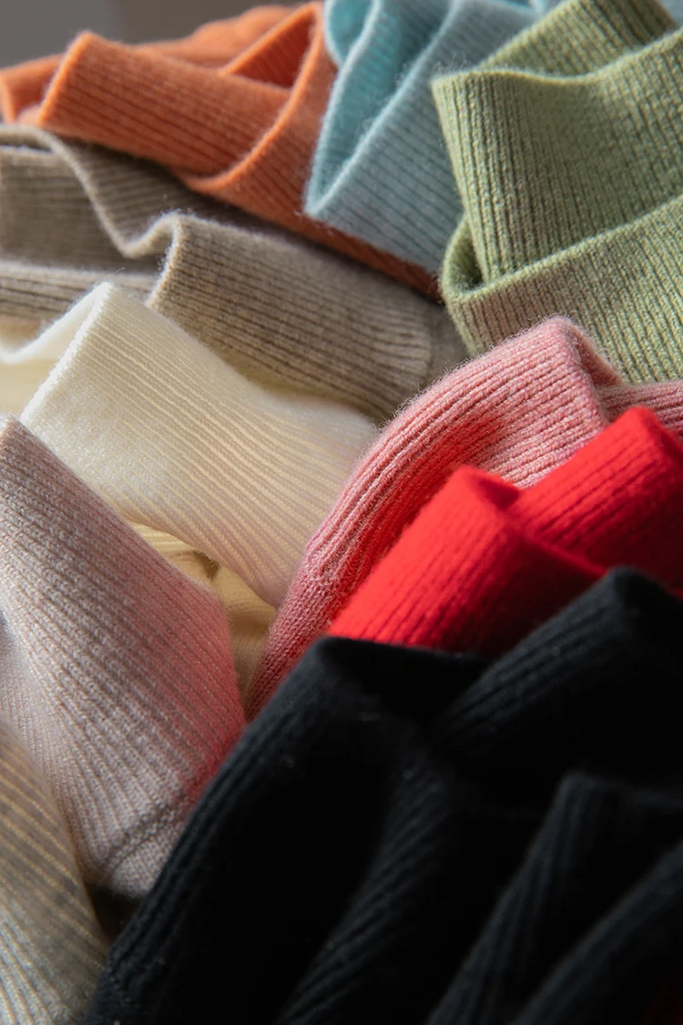 

Женский шерстяной свитер, изысканная шерстяная водолазка, вязаная Базовая рубашка, Женская осенне-зимняя Новинка