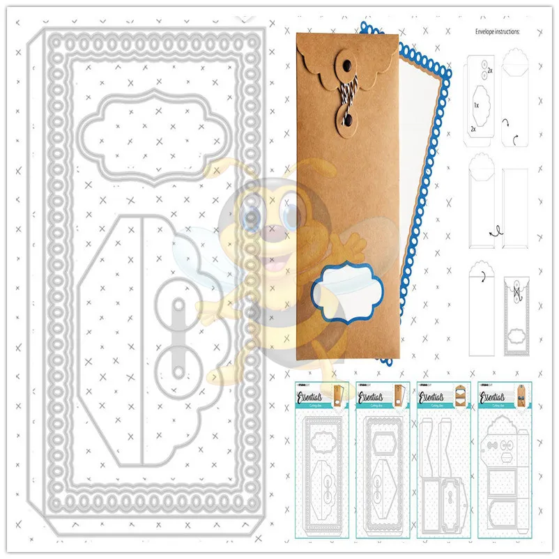 

Envelope Frame Cutting Templates Metal Cutting Dies 2021 Stencils for Decoration Metal Die Cutters for Scrapbooking